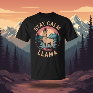 Camiseta Retro de Senderismo en la Montaña con Alpacas y Llamas, Estilo Vintage, Ropa Promocional - Product Image 3