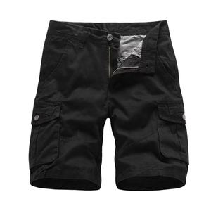 Short cargo solide pour hommes Logo personnalisé Style High Street 100% toile de coton anti-rides écologique pour la conception OEM d'été - Product Image 5