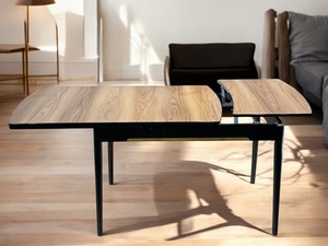 Table à manger élégante table coulissante conçue pour les maisons modernes combinant des matériaux haut de gamme de style 5 étoiles praticité au quotidien - Product Image 3