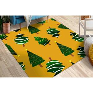 Alfombra con diseño de árbol de pino: decoración navideña moderna, antideslizante, con alfombra suave de pelo largo - Product Image 3