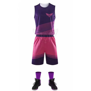 Diseño único de alta calidad uniforme de baloncesto al por mayor transpirable contraste de color Kit de baloncesto - Product Image 1