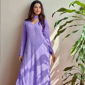 Vestido de rayón Sharara Kurti para mujer, conjunto de algodón, listo para coser - Product Image 5