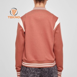 Veste universitaire en laine de haute qualité pour femmes Logo personnalisé respirant marque privée manteau d'hiver long tissu imprimé Service OEM - Product Image 4