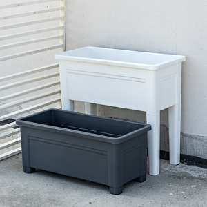 Vaso Moderno Grande in Plastica con Sistema <span class=keywords><strong>di</strong></span> Auto-Irrigazione 2024, Fioriera Unica per Casa e Giardino, per <span class=keywords><strong>Fiori</strong></span> Artificiali - Product Image 4