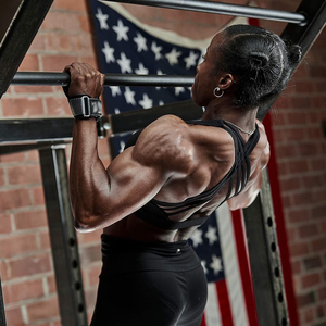 คาร์บอนไฟเบอร์ยกกระชับข้อมือรองรับการดึงขึ้นยิมฟิตเนสการสร้างกล้ามเนื้อที่จับคาร์บอนไฟเบอร์ - Product Image 4