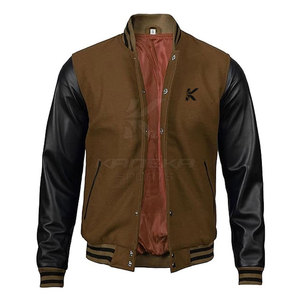 Veste de sport de haute qualité pour hommes, douce, chaude, écologique, respirante, en laine/coton tricoté, col montant, logo sur le devant, hiver - Product Image 6