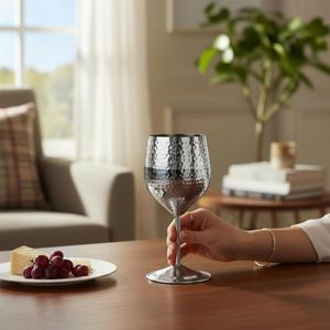 Copa de Vino de Cobre Forjada a Mano, Moderna y de Lujo, Material PC y PP, para Beber y Presentar con Estilo - Product Image 1