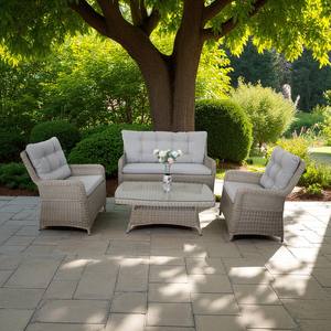 VT3 Poly Rattan Sofa Set Comfortable Faux <b>Wicker</b> Waterproof Eco-Friendly Furniture Living Room Villa Asian Style Leisure Seating - Product Image 2