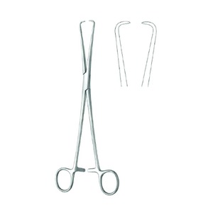 Schroeder-Forceps uterinos de doble diente, tenaculo de Duplay, Forceps de ginecológica, instrumentos de acero inoxidable de calidad - Product Image 5