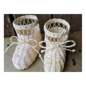 Campanas Navideñas Tradicionales de Ratán, Decoración Navideña Natural Hecha a Mano - Product Image 6