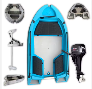 NUEVO EN STOCK: Kayaks de Pesca de 3.05m (10 pies) con Motor Eléctrico Fuera de Borda de 4 Tiempos y 6 Cilindros, Botes de Plástico Rotomoldeado Tipo Tuffy - Product Image 1