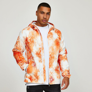 Dernières vestes coupe-vent légères et imperméables à glissière pour hommes Vêtements d'extérieur en toile à impression numérique en vrac à vendre - Product Image 3