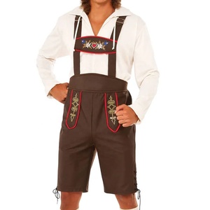 Pantalones Cortos de Lederhosen Auténticos para Hombre al por Mayor, Pantalones Cortos de Lederhosen Bávaros para el Oktoberfest 2026, Pantalones Cortos de Lederhosen Alemanes - Product Image 4