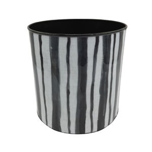 Ensemble de 3 grands pots de fleurs ronds en fer durables, écologiques, avec autocollants en émail, pour la décoration intérieure et extérieure, personnalisables - Product Image 2