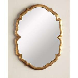 Antique Brass <b>Mirror</b> Frame With Luxury Craftsmanship and Timeless Elegance for <b>Vintage</b>-themed Living Room Interiors - Product Image 5