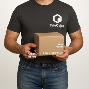 "Kraft Paper Small & Robust 160x115x102mm Shipping <b>Box</b> with Flaps for Aseptic Packaging <b>Brown</b> Color" - Product Image 3