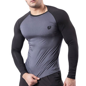 เสื้อรัดรูปสำหรับผู้ชายเสื้อแบบลำลองออกแบบโลโก้ตามสั่ง - Product Image 1