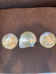 Assiette en nacre de haute qualité, forme ronde, jaune, assiette en nacre, plat à caviar, parfait pour servir du caviar de qualité supérieure - Product Image 4