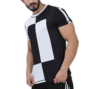 T-shirt en tissu confortable fabriqué en usine pour hommes avec un style personnalisé/T-shirts en microfibre décontractés à manches courtes de haute qualité pour hommes - Product Image 5