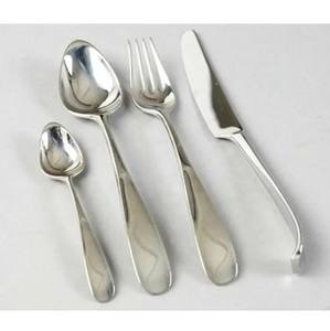 Service de table en argent finition argentée avec poignée blanche, idéal pour la maison, la cuisine, la salle à manger, les hôtels et les banquets, en provenance d'Inde - Product Image 4