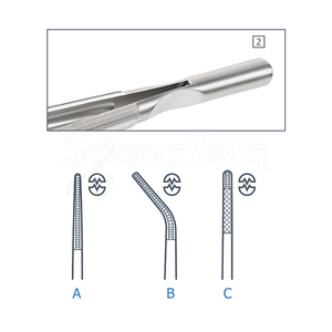 Microfórceps quirúrgicos de acero inoxidable, instrumento médico reutilizable para microcirugía y aplicaciones hospitalarias - Product Image 6