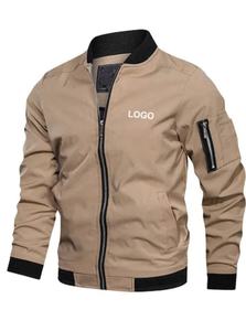 Vêtements pour hommes personnalisés 2025 Automne Hiver Veste pour hommes Coupe-vent Automne Manches longues Veste décontractée Manteau Bomber Veste - Product Image 1