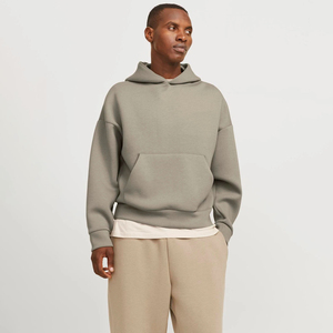 Customized High-quality Long-sleeved Winter Fleece <b>Hoodie</b> High Quality 500 GSM Cotton Thick Blank <b>Plain</b> <b>Hoodies</b> For Men's - Product Image 1