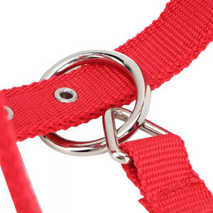 Cabestro de caballo de 6mm de espesor, ajustable, rojo, marrón, estilo occidental, hecho de nailon de alta densidad - Product Image 6
