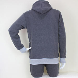 Vente en gros Ensemble de survêtements en polaire anthracite pour hommes Nouveau style de pulls à capuche et de joggings Hiver Jogging Tenue de sport - Product Image 4