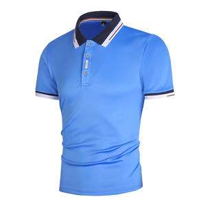 Nouvel arrivage Polo de golf 100 coton de haute qualité pour hommes Polyester vierge de haute qualité pour hommes Quantité Col roulé personnalisé OEM Anti - Product Image 4