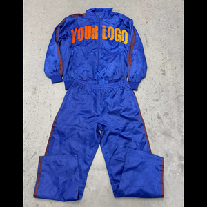 Conjunto Deportivo Personalizado para Hombre, Chaqueta y Pantalones de Nylon con Cremallera, Cortavientos, Dos Piezas, Impermeable, para Correr - Product Image 2