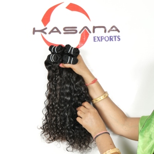 Fabrication bon marché 100% traitement de faisceaux de vagues profondes alignés sur les cuticules indiennes Aucun Extensions de cheveux humains en gros non traités - Product Image 4