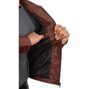 Manteaux en cuir tendance personnalisés des fabricants, veste de moto, veste en cuir véritable pour hommes, fraternité et sororité - Product Image 4