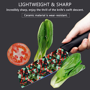 Couteau de chef à lame en céramique personnalisée, nouvelle tendance, professionnel japonais, en plastique, pour les écoles de cuisine, les cours de cuisine, prix d'usine - Product Image 5