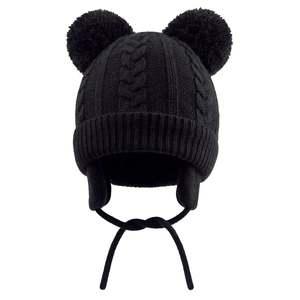 Gorro de Invierno Wmcaps con Forro Polar y Orejeras para Hombre y Mujer, Gorro de Punto Térmico Cálido para Exteriores, Gorros de Punto para Adultos con Etiqueta Personalizada - Product Image 2