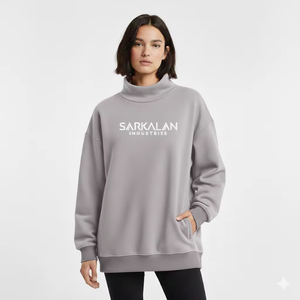Sudadera con Capucha Extra Grande para Mujer, Invierno, Otoño, Estampada, con Lentejuelas, Estilo Urbano Moderno, Corte Holgado, Tejido Suave y Cálido - Product Image 1