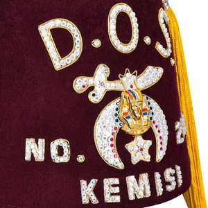 Vente en gros Respirant Léger Maçonnique Regalia Fez Chapeaux OEM Personnalisé Haute Qualité 100% Coton Maçonnique Regalia Chapeaux - Product Image 2