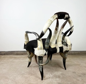 Silla de cuerno de buey de búfalo Natural de estilo vikingo, diseño antiguo moderno, fuerte y pulido para la decoración de lujo para el hogar, el Hotel y la Oficina - Product Image 3