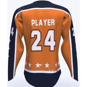 เสื้อเจอร์ซีย์แขนยาวของผู้ชายเสื้อฮ็อกกี้น้ำแข็งนานาชาติออกแบบได้ตามต้องการ - Product Image 2