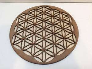 Wholesale Laser Cut Round Wood Trivet Mat Custom Geometric <b>Kitchen</b> Hot Pad Heat Insulation Pot Holder Mat for Home & Restaurant - Product Image 4