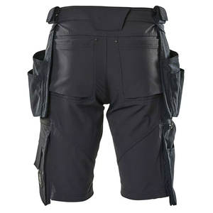 Shorts cargo décontractés en coton de haute qualité pour hommes, motif uni, haute visibilité, multi-poches, pour le travail et les activités de plein air - Product Image 6