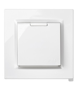 Base Schuko Monoblocco IP44 Bianca S10 (Simon F1091450030) - Product Image 2