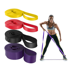 Banda de ejercicio con logotipo personalizado, conjunto de bandas de botín de círculo corto de tela de poliéster con bolsa, banda de resistencia de tela antideslizante para la cadera - Product Image 4