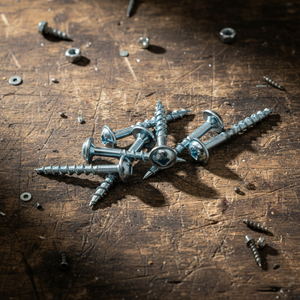 Tornillo Autorroscante para Madera de Acero al Carbono de Alta Resistencia, Rosca Gruesa, Cabeza de Cruz Phillips, Zincado, Clase 4, en Pulgadas/Métrico - Product Image 1