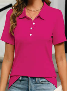 Imprimé 100% coton tricot grande taille hommes pour chemise décontracté femmes à manches courtes piqué col à pointe imprimé léopard Anti-rides - Product Image 2