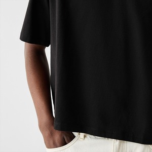 เสื้อยืดผู้ชายโอเวอร์ไซส์ผ้าคอตตอน100% โอเวอร์ไซส์ทรงบ็อกซี่เสื้อครอปโอเวอร์ไซส์ออกแบบได้ตามต้องการ - Product Image 3
