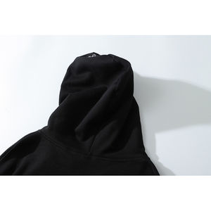 Sweat à capuche décontracté en coton 100% de haute qualité, noir, broderie cool, pour l'hiver, confortable - Product Image 6