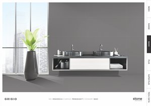 Carreaux de porcelaine modernes 600x1200mm, texture rustique sculptée effet sucre, application sol et mur, projets résidentiels de luxe - Product Image 4