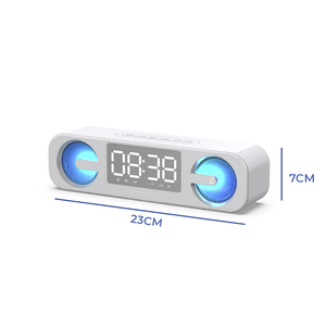Smart <b>Table</b> <b>Clock</b> with Bluetooth Light and Alarm Radio Speaker - Product Image 1