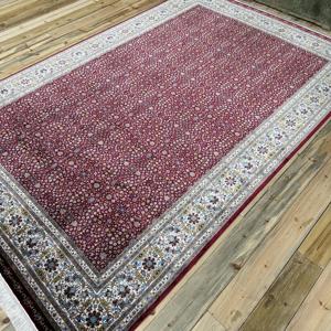 6.3x9.9 ft Turkish Rug, Rug, <b>Red</b> Bordered Rug <b>Silk</b> - Product Image 3